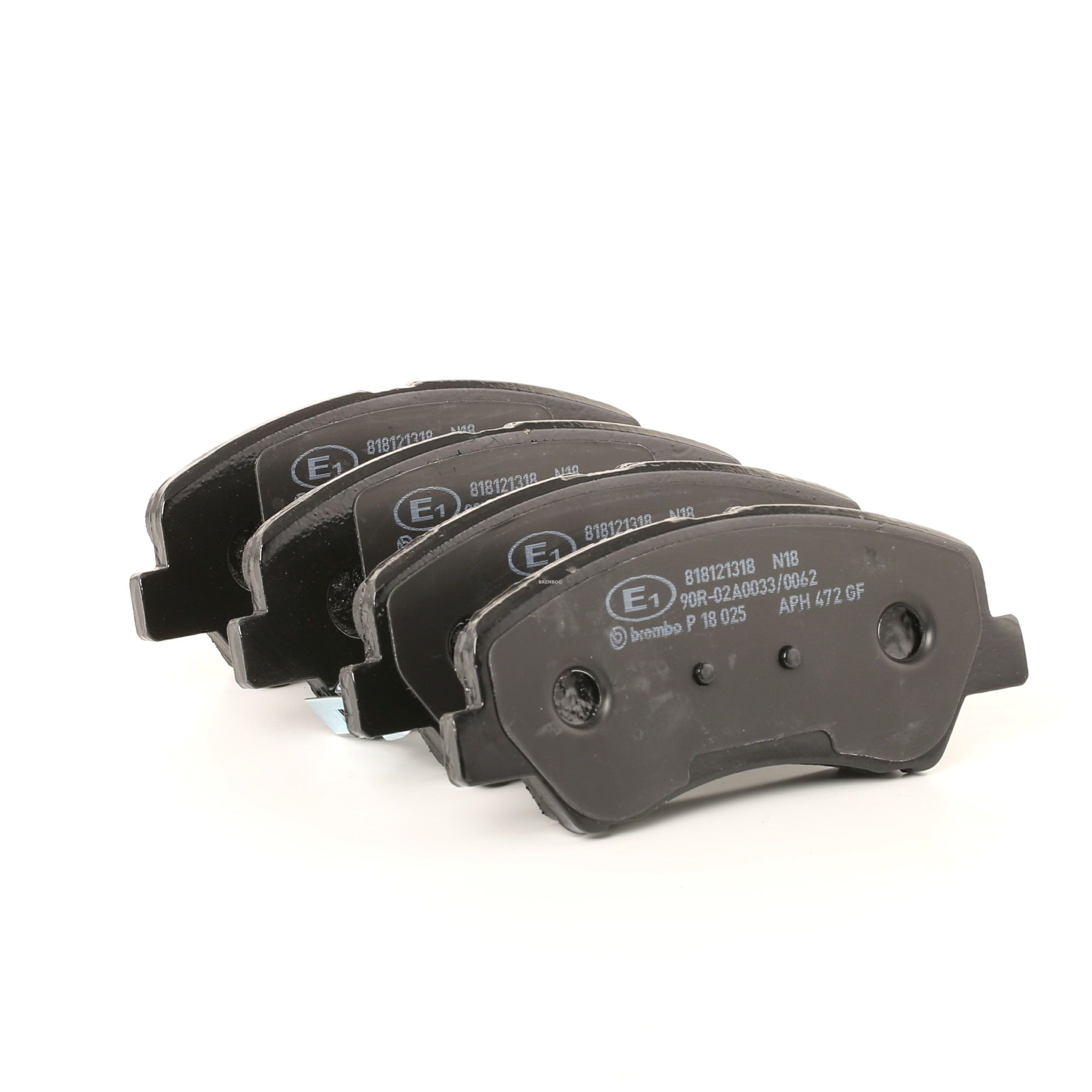 BREMBO Jarrupalat HYUNDAI,KIA P 18 025 581011RA00,581011RA05,581011RA10 Jarrupalasarja,Jarrupala, Levyjarru 581011VA00,581014LA00,58101C7A00