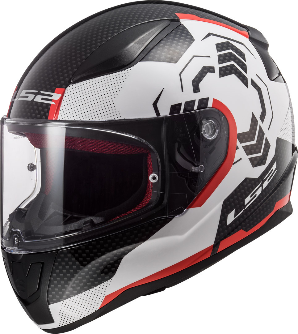 LS2 FF353 Rapid Ghost White Black Red XL