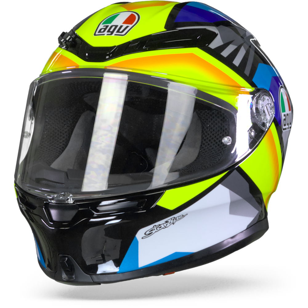 AGV K6 Joan Black Blue Yellow Full Face Helmet 2XL