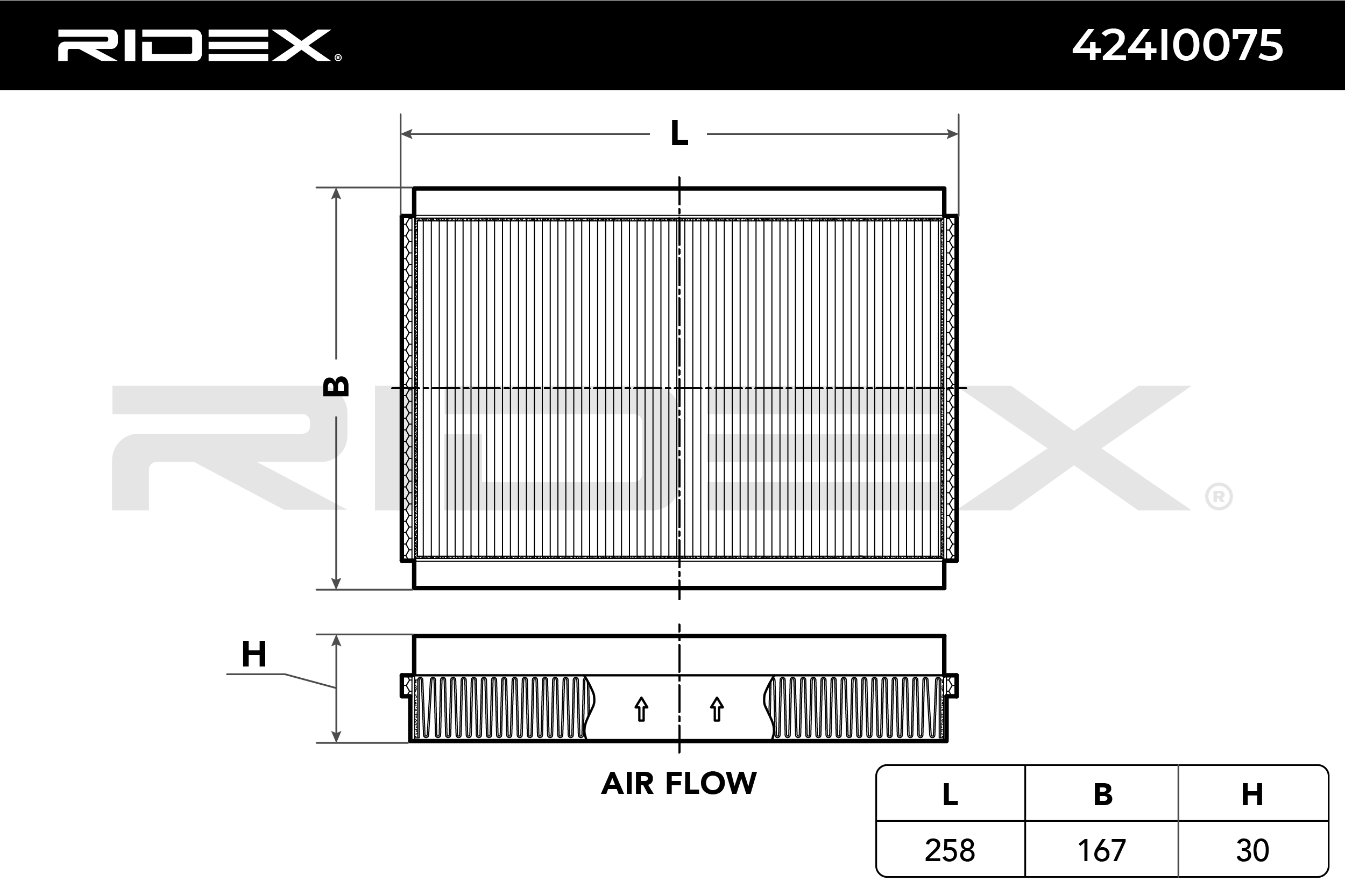 RIDEX Raitisilmasuodatin VOLVO 424I0075 1343232,13432322,13432323 Sisäilmansuodatin,Suodatin, Sisäilma 9134575,9134577,9134749,9171296,91712960