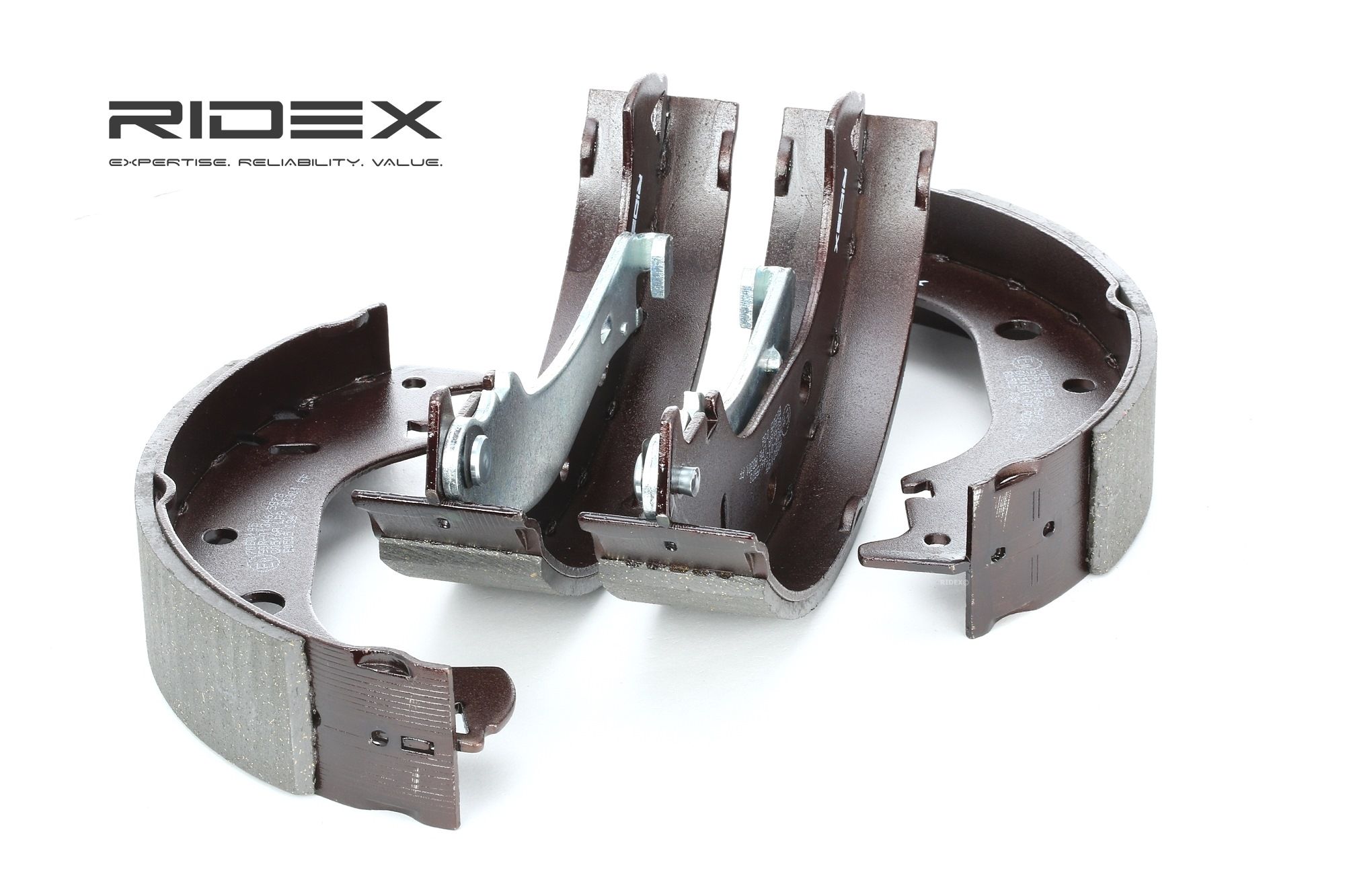 RIDEX Jarrukengät FIAT 70B0195 7082149,7083041,77362452 Jarrukenkäsarja 98845054
