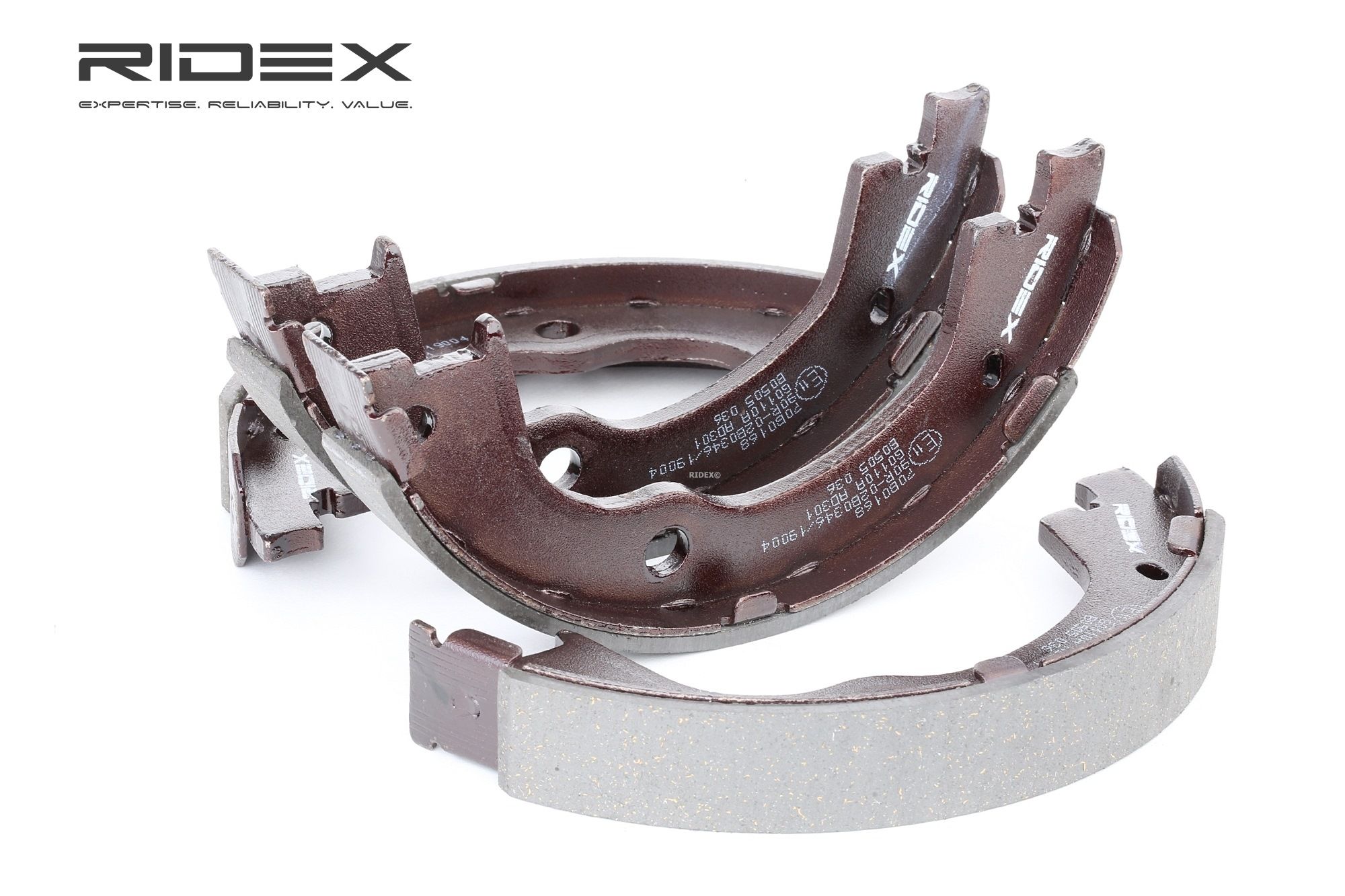 RIDEX Jarrukengät OPEL,CHEVROLET,VAUXHALL 70B0168 96625871,96626083,4804768 Jarrukenkäsarja 4804801