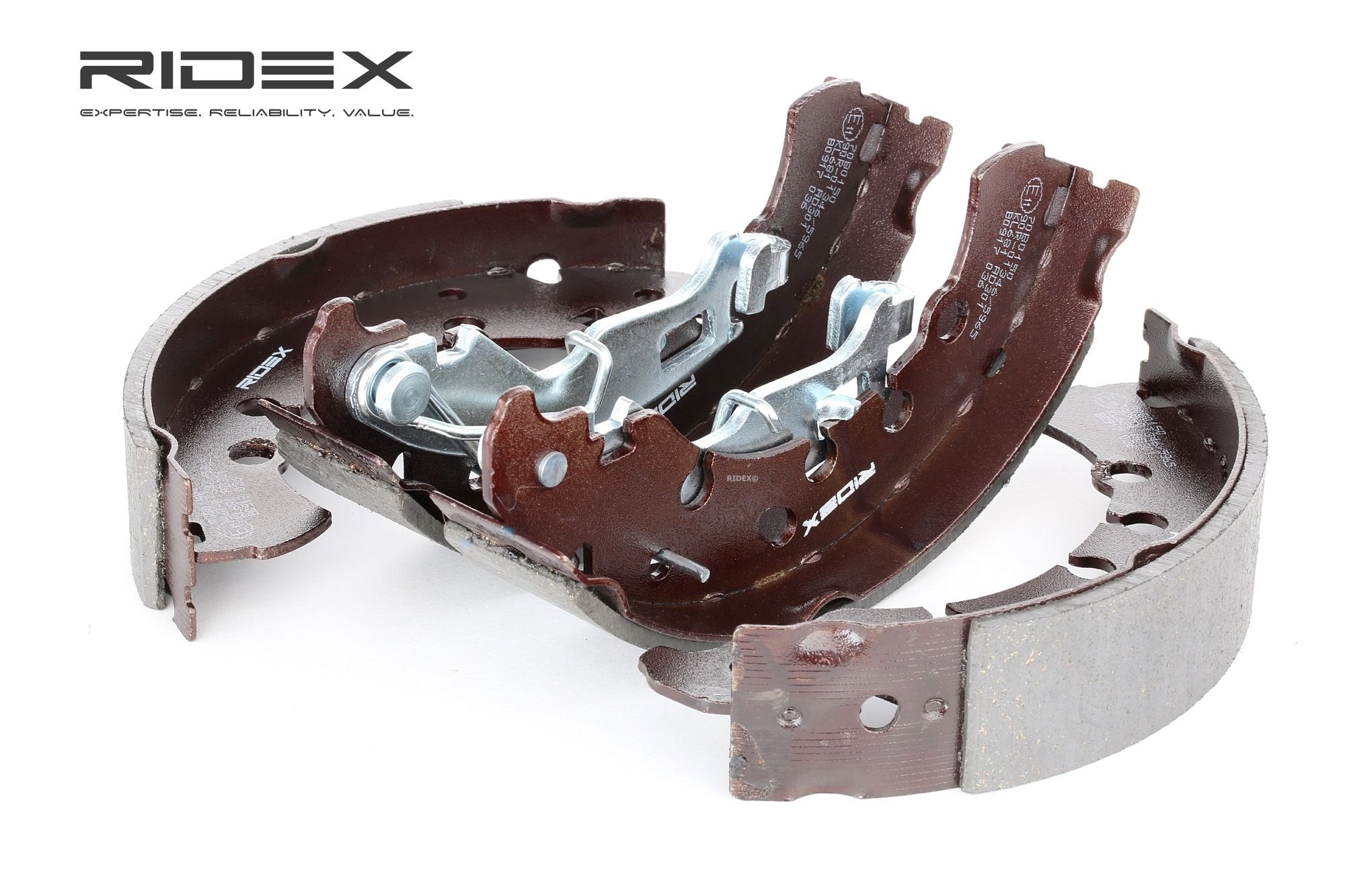 RIDEX Jarrukengät OPEL,FIAT,PEUGEOT 70B0150 4241P0,4241P3,77362449 Jarrukenkäsarja 77362929,77363855,77364029,77364744,77364817,77366054,77366797