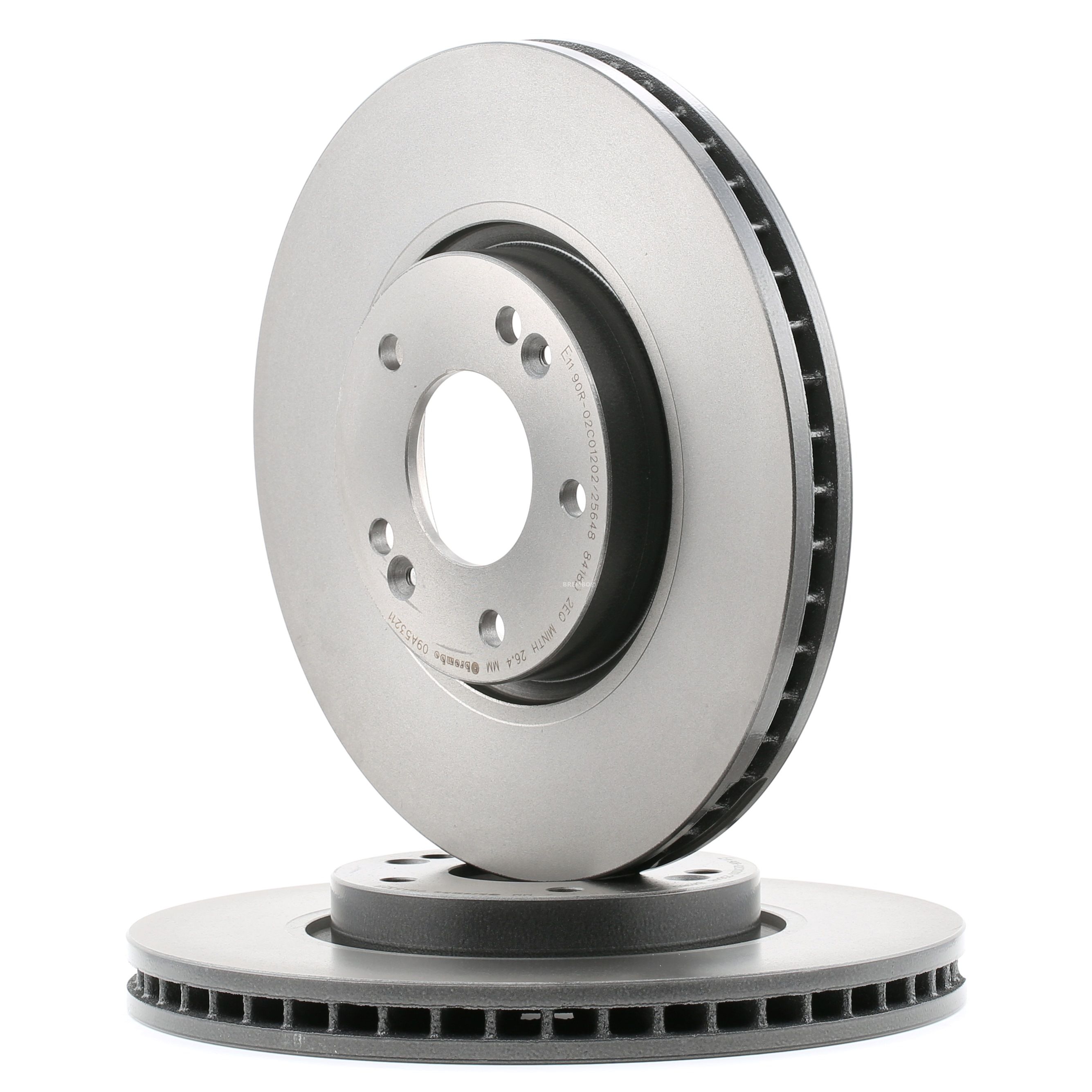 BREMBO Jarrulevyt HYUNDAI,KIA 09.A532.11 517122Y000,517123K100,517123K110 Jarrulevy 517123K150,517123K160,S517123K160A,517122Y000,517123K100