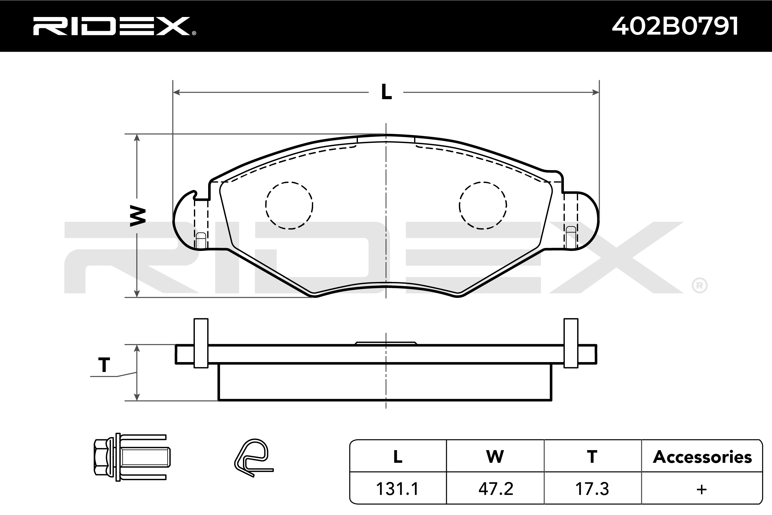 RIDEX Jarrupalat RENAULT,PEUGEOT,CITROËN 402B0791 425166,425169,425192 Jarrupalasarja,Jarrupala, Levyjarru 425205,425212,425228,425302,425303,425305