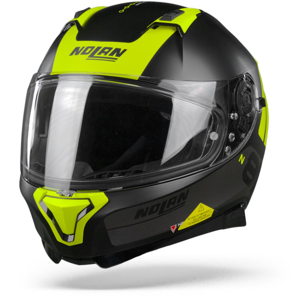 Nolan N87 Plus Distinctive 25 Flat Black Yellow L