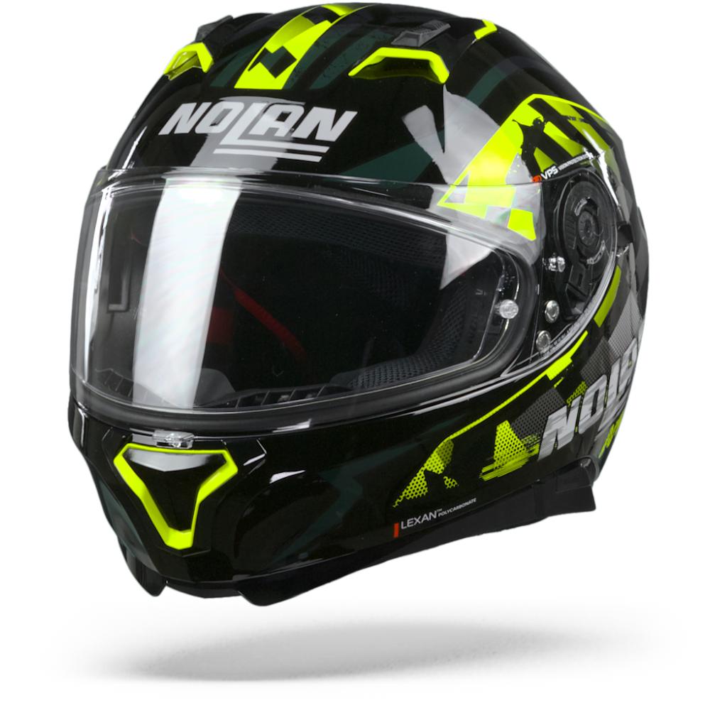 Nolan N87 Venator 90 Glossy Black Yellow Anthracite 2XL