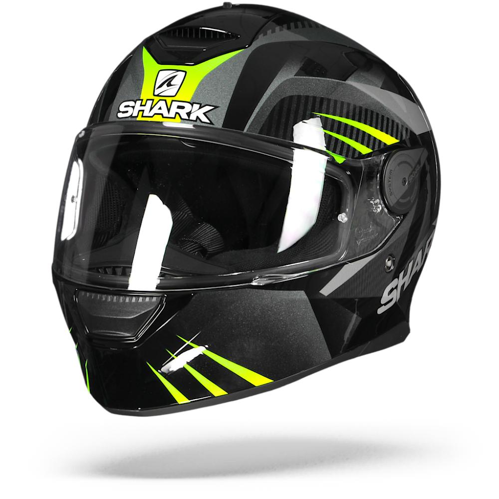 Shark D-Skwal Mercurium KAG Black Anthracite Green Full Face Helmet M