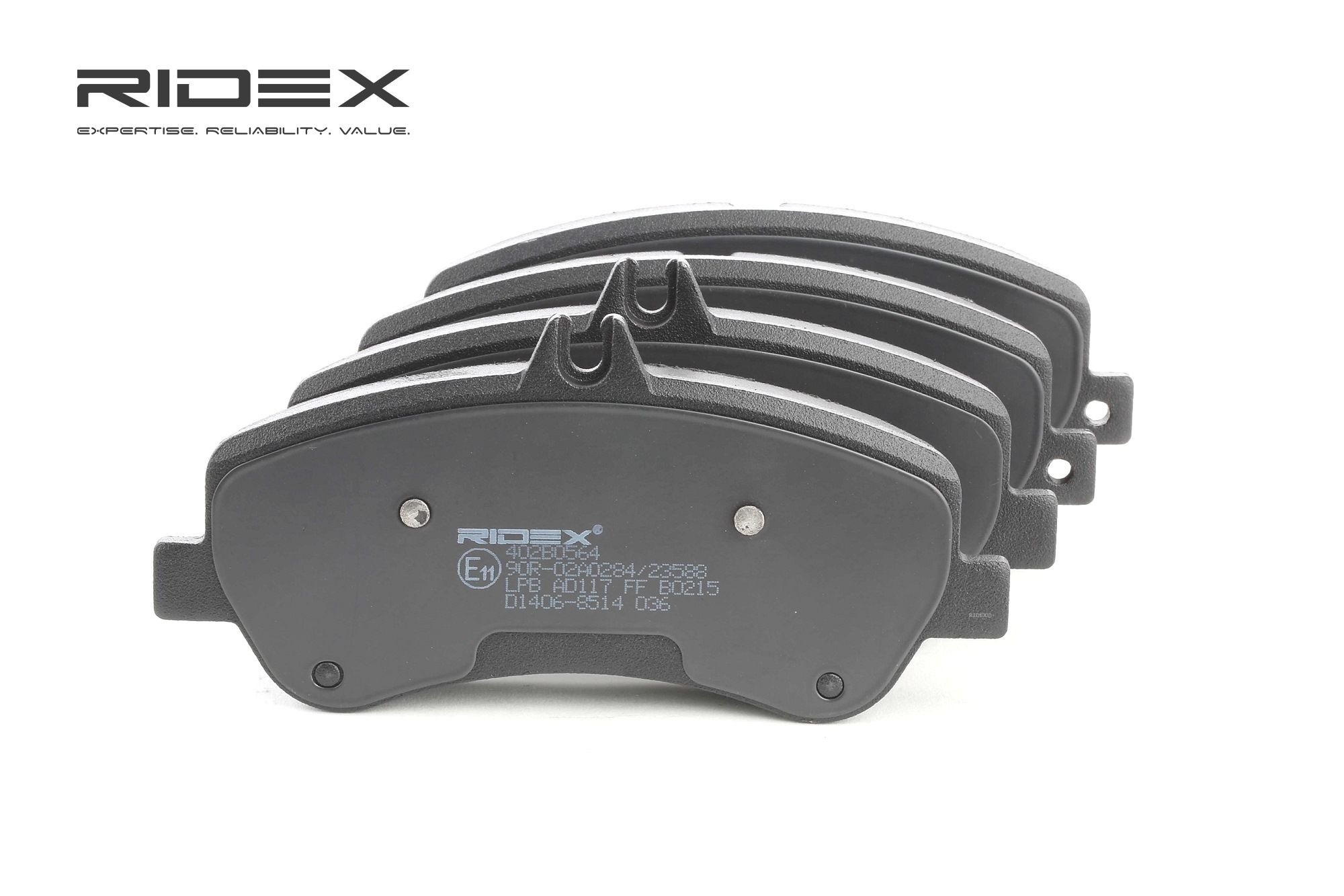 RIDEX Jarrupalat MERCEDES-BENZ 402B0564 0054204820,0054206320,0054209220 Jarrupalasarja,Jarrupala, Levyjarru 0064202420,0064206420,0074206620