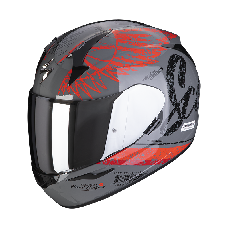 Scorpion Exo-390 Ighost Cement Grey-Red XS