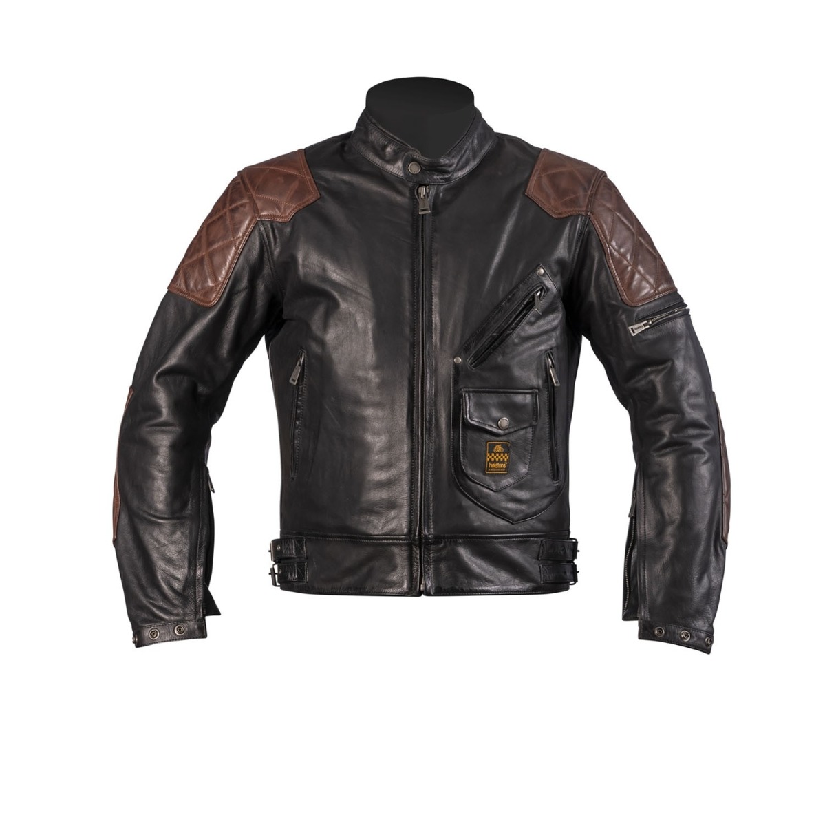 Helstons Chuck Buffle&Vachette Black Camel S