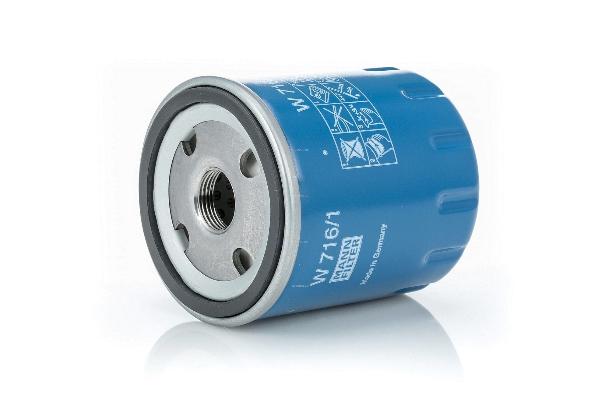 MANN-FILTER Öljynsuodatin FIAT,PEUGEOT,TOYOTA W 716/1 000110938,110938,110939 1109AK,1109AL,1109AP,1109CA,1109J8,1109J9,1109K2,1109K7,1109L0,1109N3