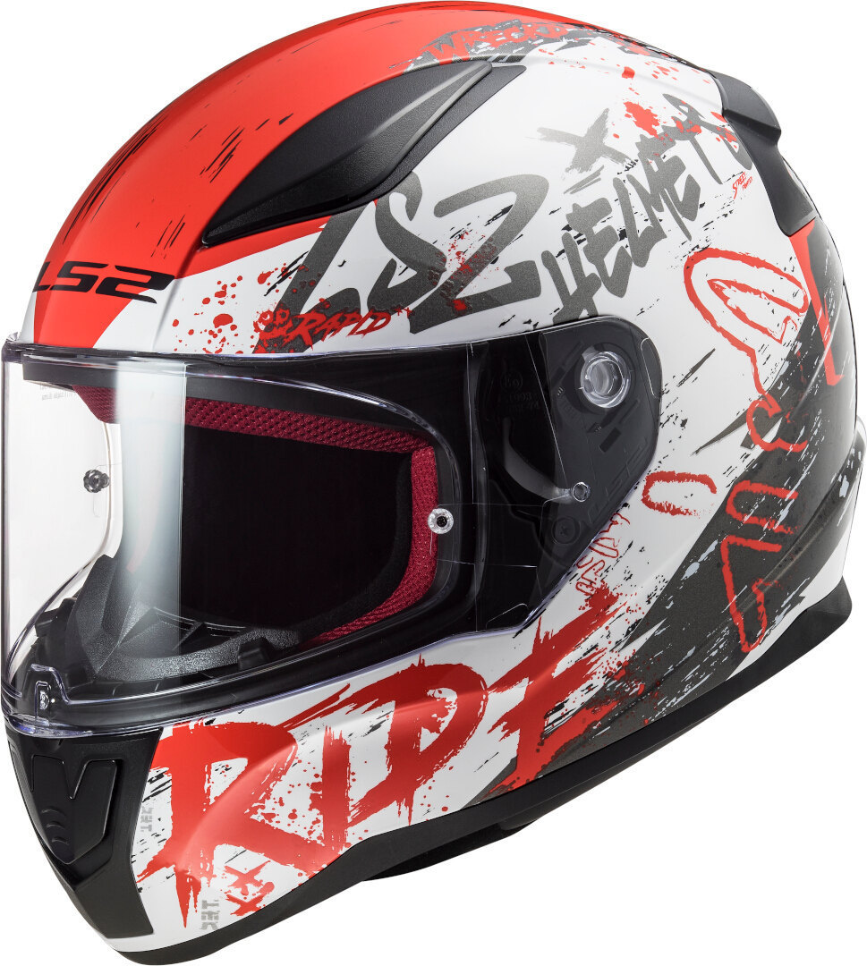 LS2 FF353 Rapid Naughty White Red XL