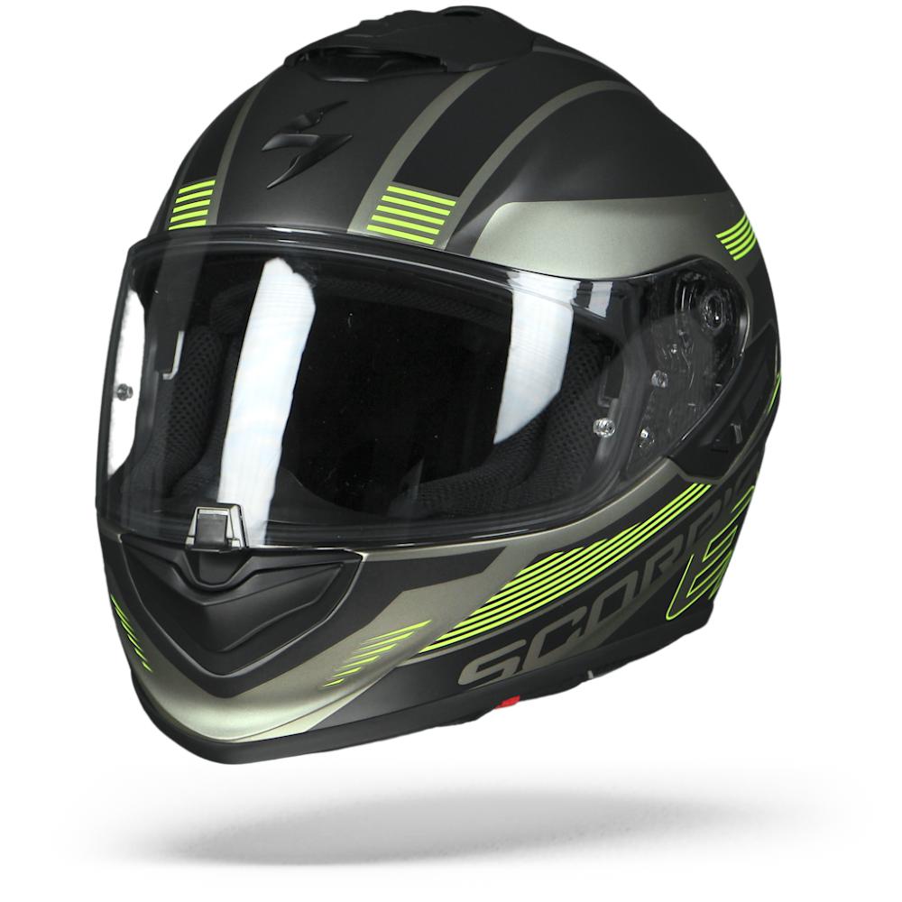 Scorpion EXO-1400 Air Free Matt Titanium Black Neon Yellow L