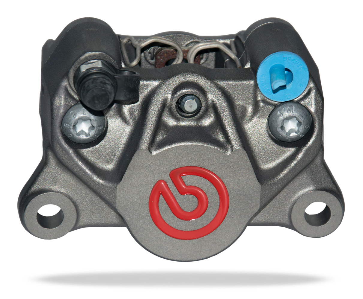 Brembo Caliper P2 34 Right Titanium - Red Logo 20B85273
