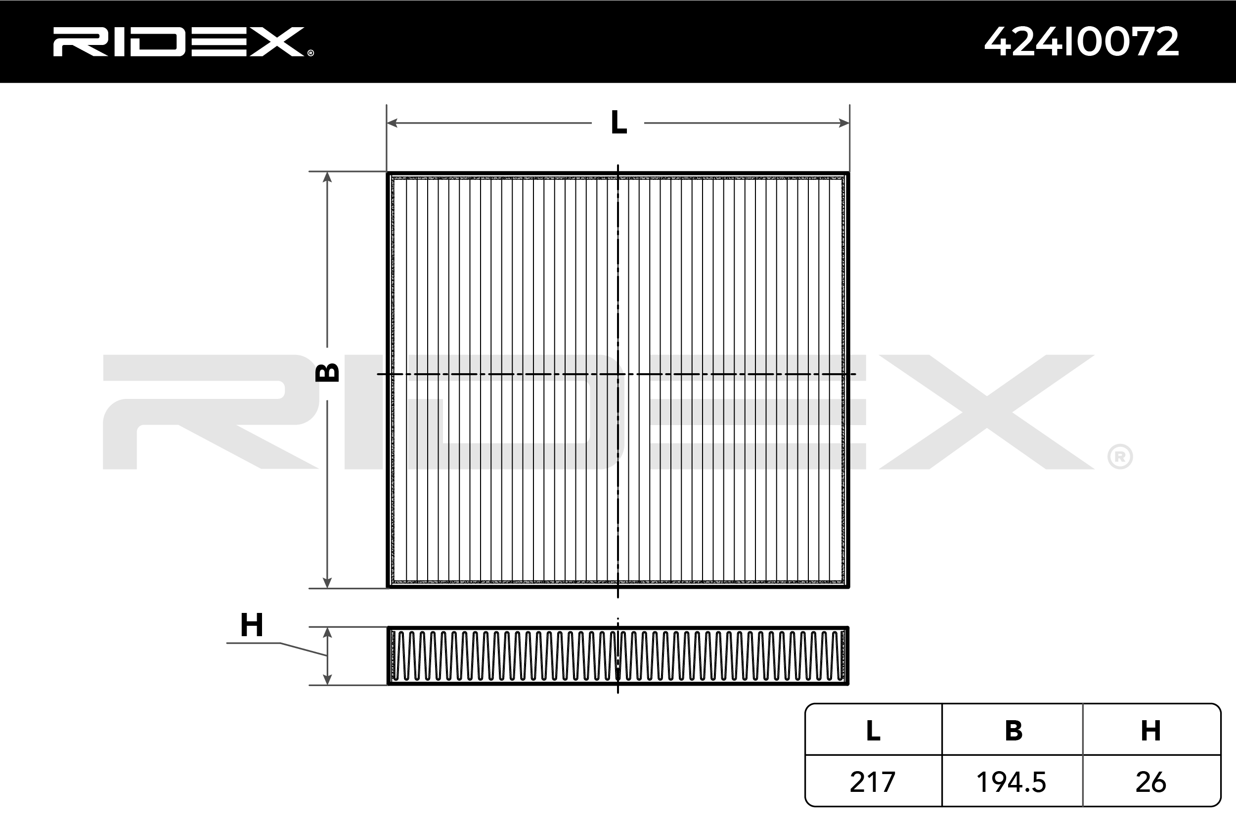 RIDEX Raitisilmasuodatin FIAT,JEEP,CHRYSLER 424I0072 05058381AA,05058693AA,5058381AA Sisäilmansuodatin,Suodatin, Sisäilma 5058693AA,5058693AA