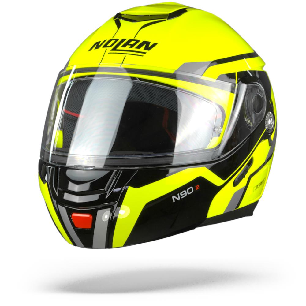 Nolan N90-2 Meridianus 32 LED Yellow Black Silver S