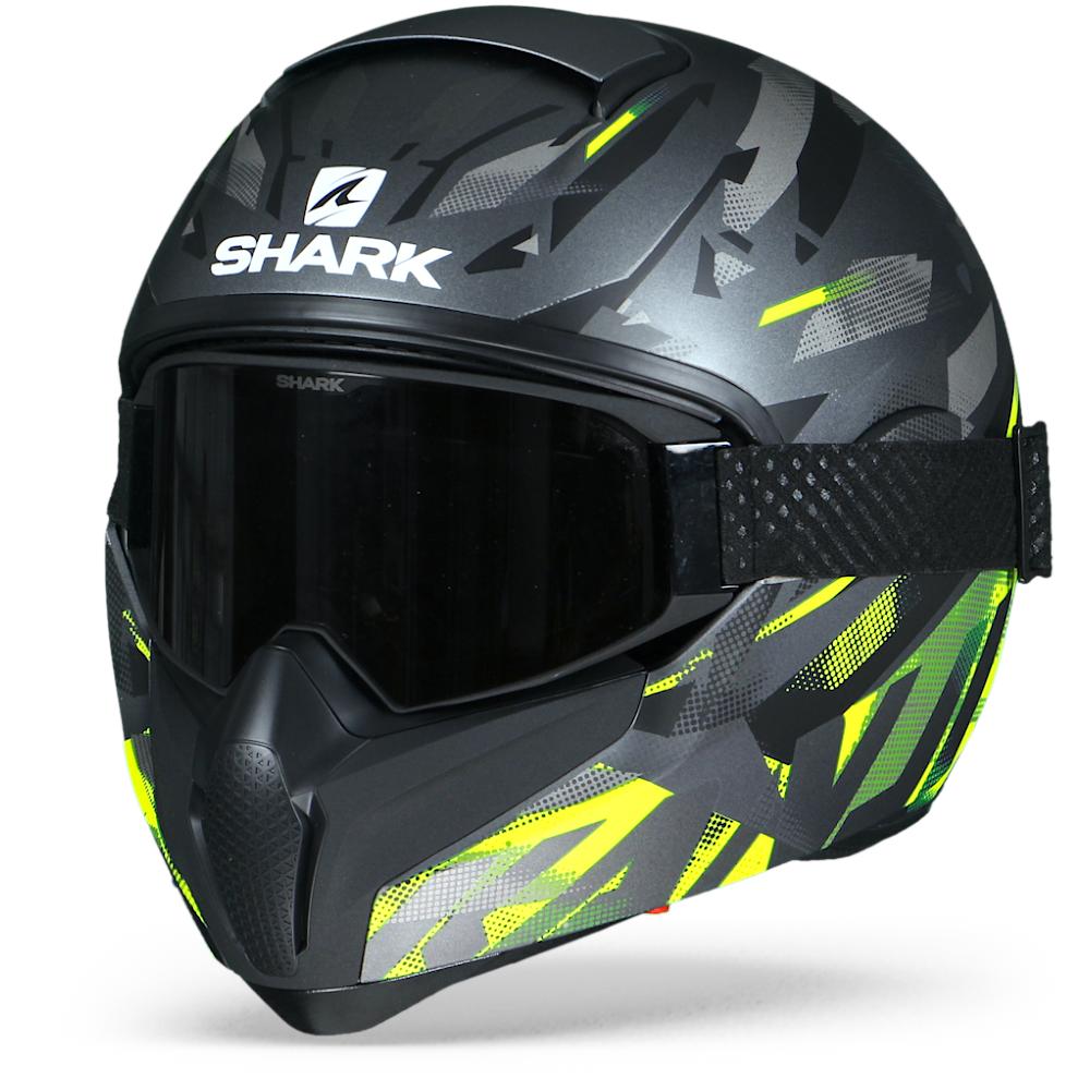 Shark Vancore 2 Kanhji AYK Matt Anthracite Yellow Black XL