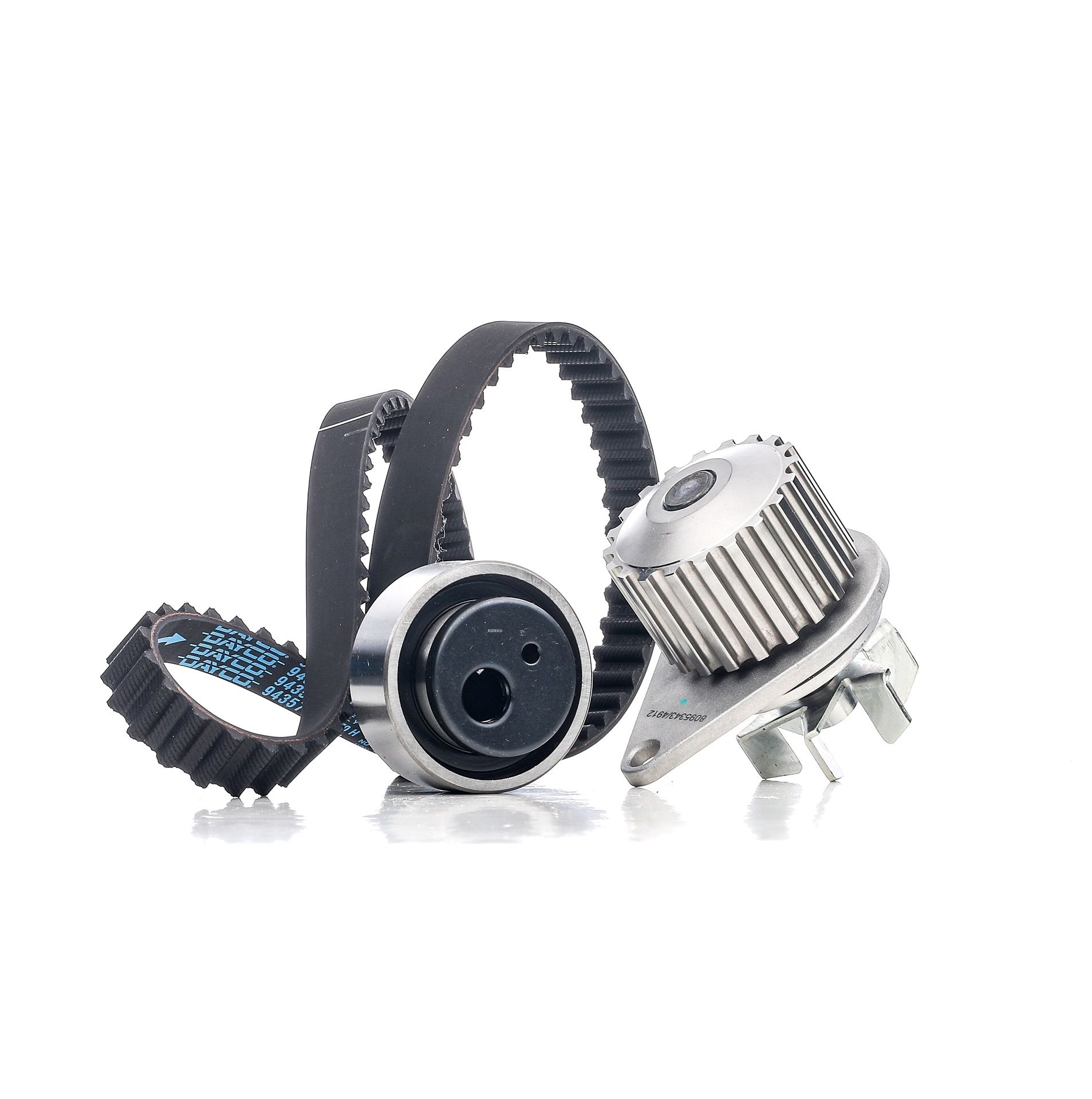 RIDEX Vesipumppu + Jakohihnasarja PEUGEOT,CITROËN 3096W0018 081656,082919,082929 082954,1201E3,120723,9451001263,96140147,9617376980,97535002,081656