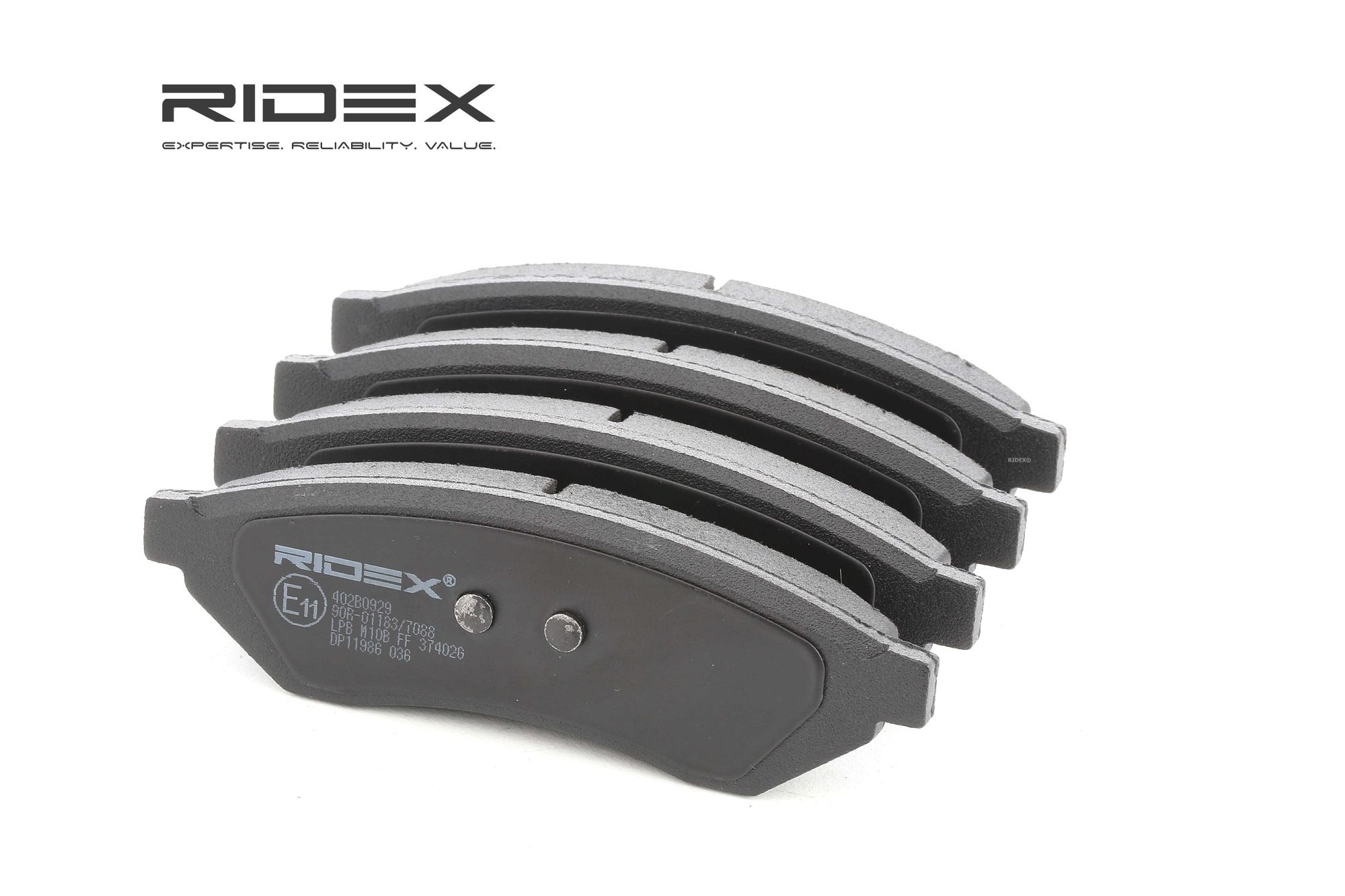 RIDEX Jarrupalat CHEVROLET,DAEWOO 402B0929 96496763,96496766,96496763 Jarrupalasarja,Jarrupala, Levyjarru