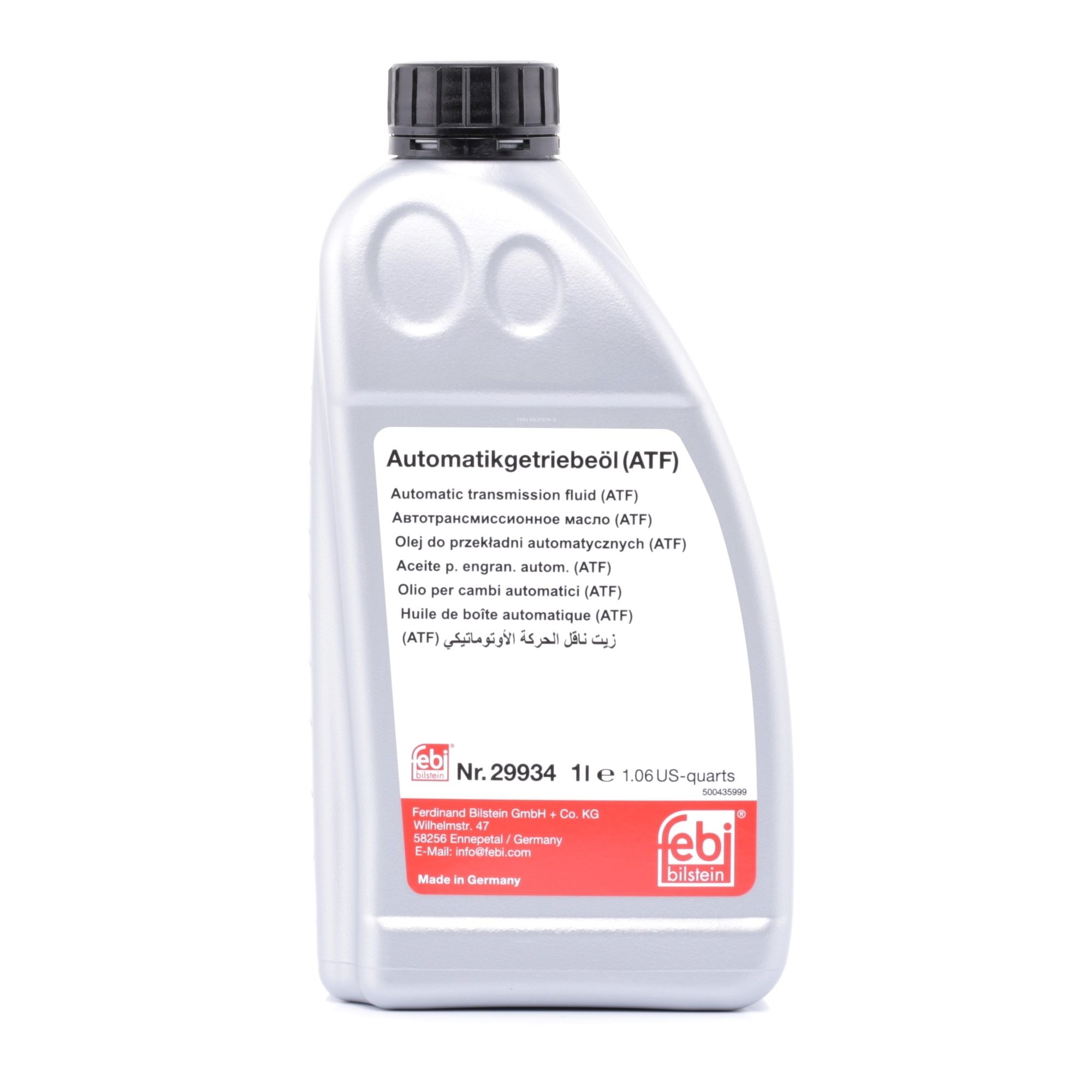 FEBI BILSTEIN Automaattivaihteistoöljy VW,AUDI,BMW 29934 000000ATF6,30713828,30713828SK 83220402413,83222220438,83222355599,83227542290,ATF6,00ATF3,W