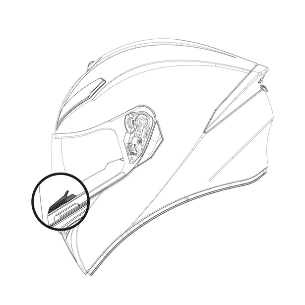 AGV K-3 SV Breath Deflector 20KIT03014
