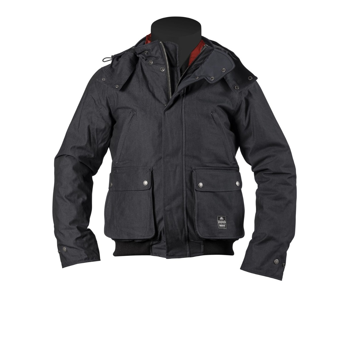 Helstons Walk Tissu Technique Black Motorcycle Jacket S