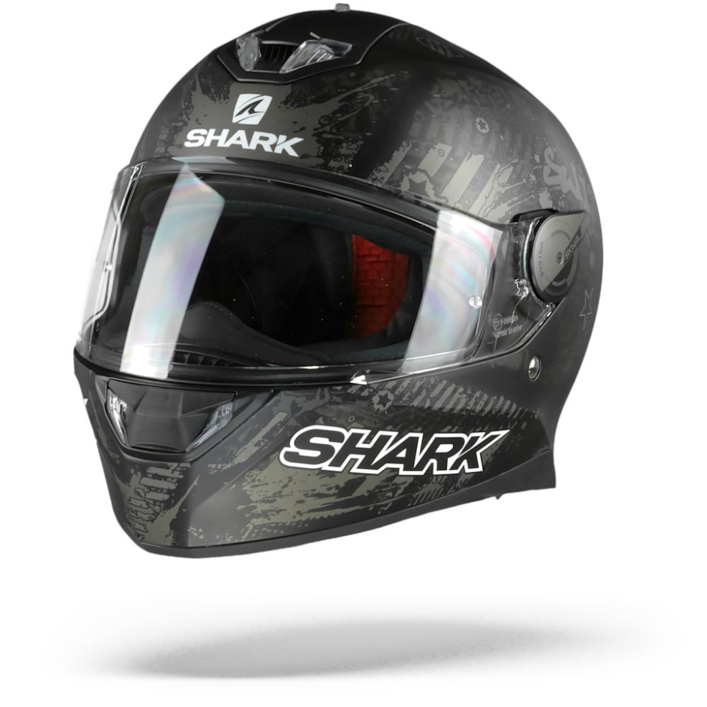 Shark Skwal 2 Switch Rider Matt Black Anthracite Silver KAS XL