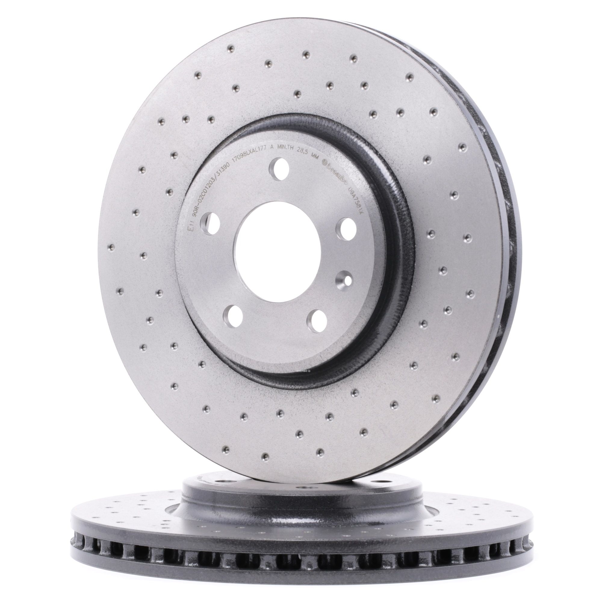 BREMBO Jarrulevyt AUDI 09.A758.1X 8K0615301A Jarrulevy