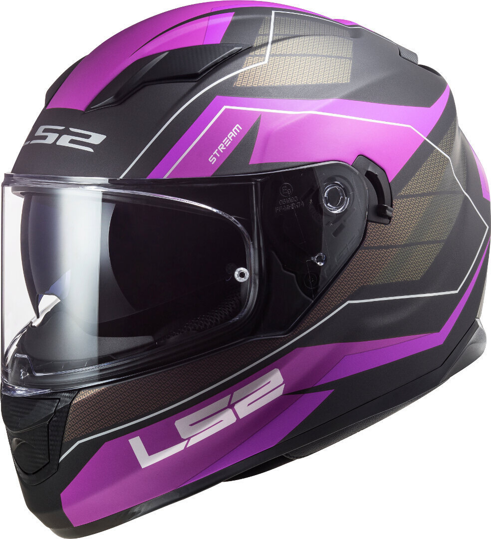 LS2 FF320 Stream Evo Mercury Matt Titanium Purple S