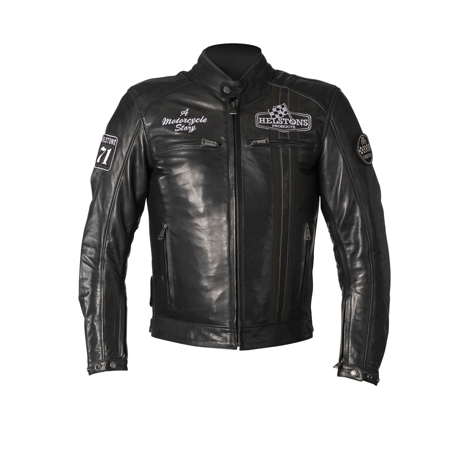 Helstons Indy Rag Black Black 2XL