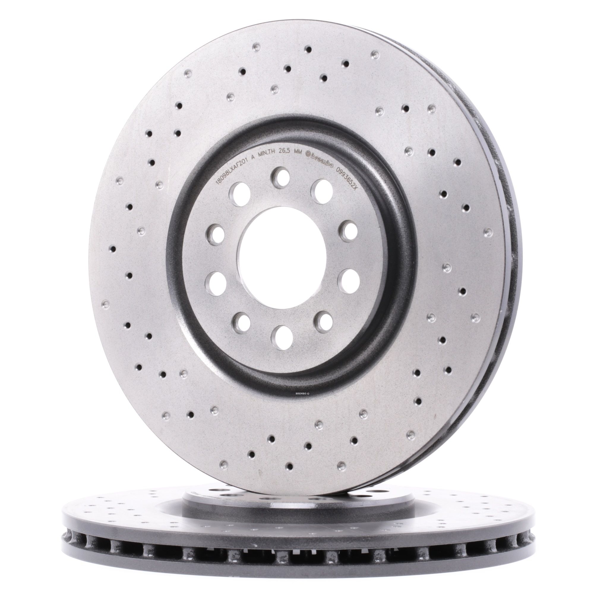 BREMBO Jarrulevyt ALFA ROMEO 09.9365.2X 51767383,51767384 Jarrulevy