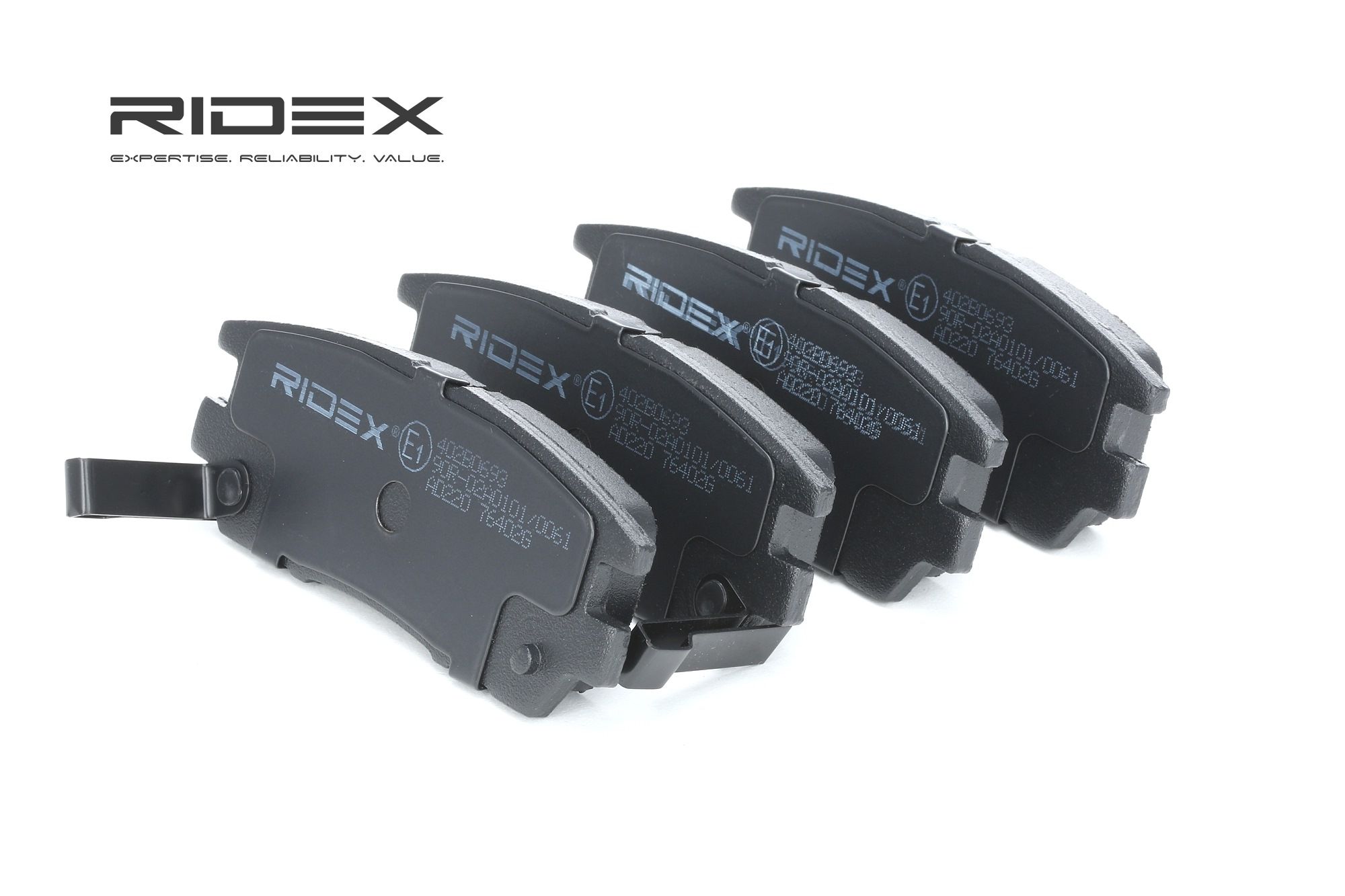 RIDEX Jarrupalat MITSUBISHI 402B0693 MB858380,MB858463,MN102623 Jarrupalasarja,Jarrupala, Levyjarru MR129579,MR205269,MR389571,MR389572,MR389628