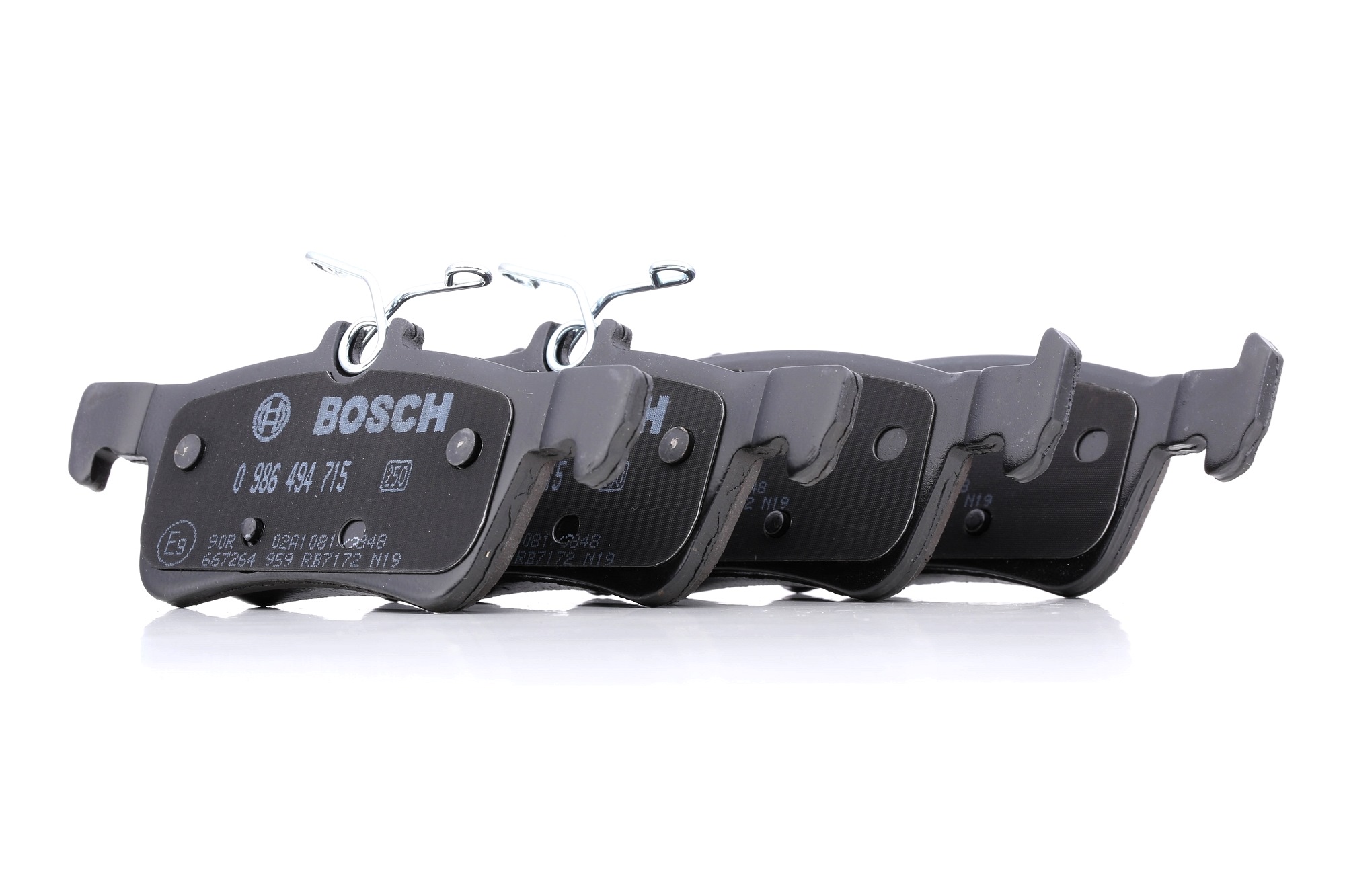 BOSCH Jarrupalat PEUGEOT 0 986 494 715 1610814180,1610814180 Jarrupalasarja,Jarrupala, Levyjarru
