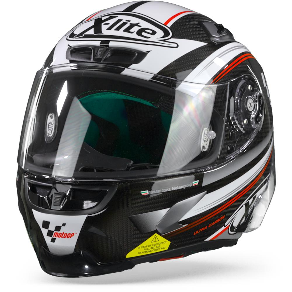 X-Lite X-803 RS Ultra Carbon MotoGP 11 Carbon Black White Red 2XL