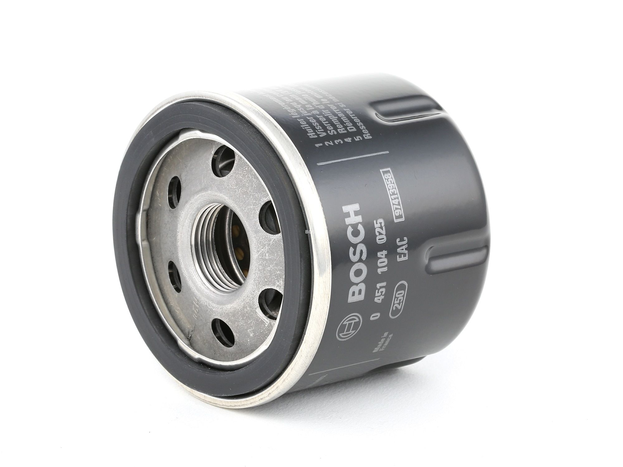 BOSCH Öljynsuodatin RENAULT,NISSAN,DACIA 0 451 104 025 8200257642,1520800QAG,1109S0 7700112686,7700867824,8200257642