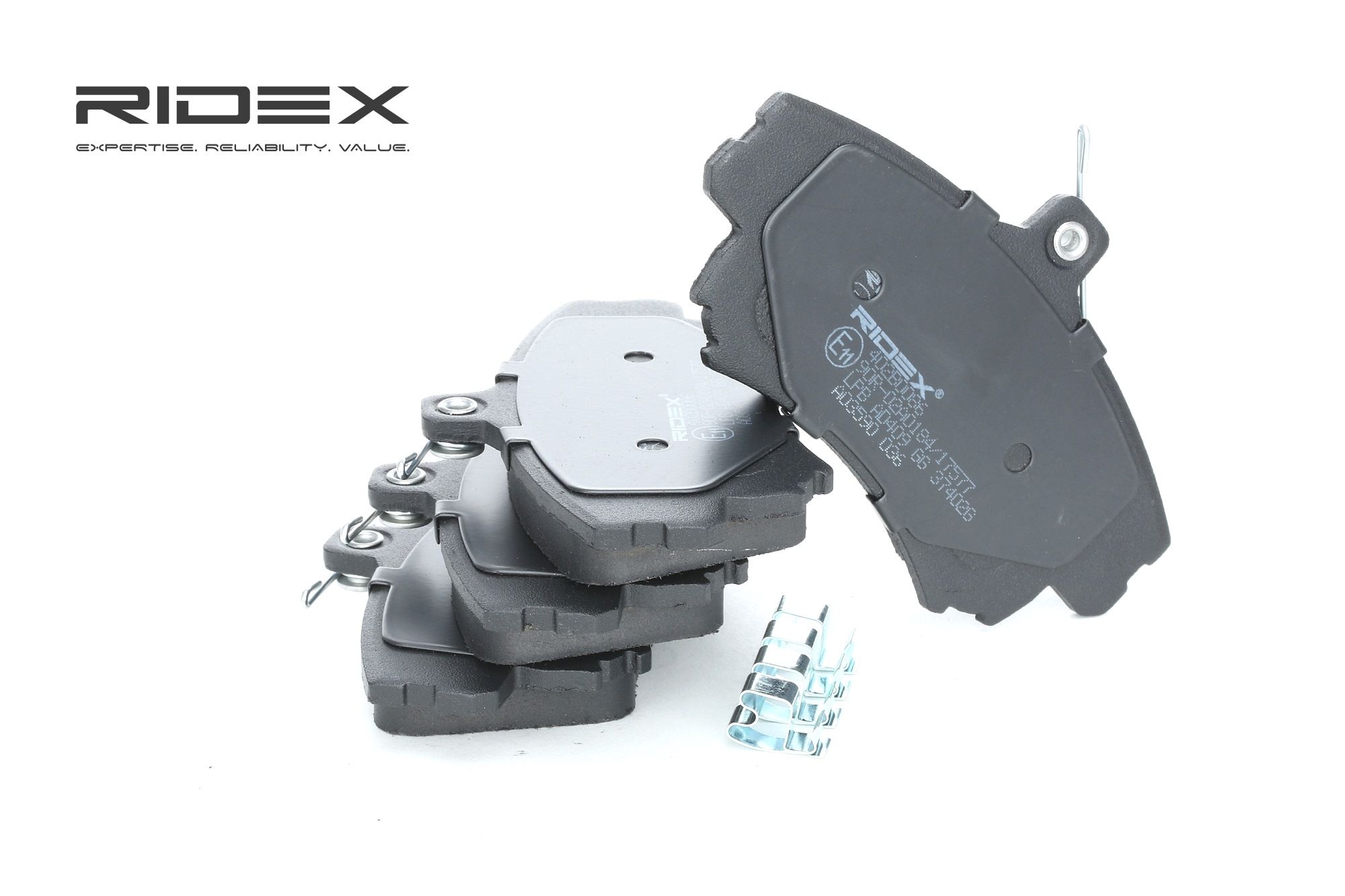 RIDEX Jarrupalat VOLVO,MITSUBISHI,SMART 402B0086 4605A658,M850976,MR527656 Jarrupalasarja,Jarrupala, Levyjarru MR955351,MR977117,MZ690339,TS200060
