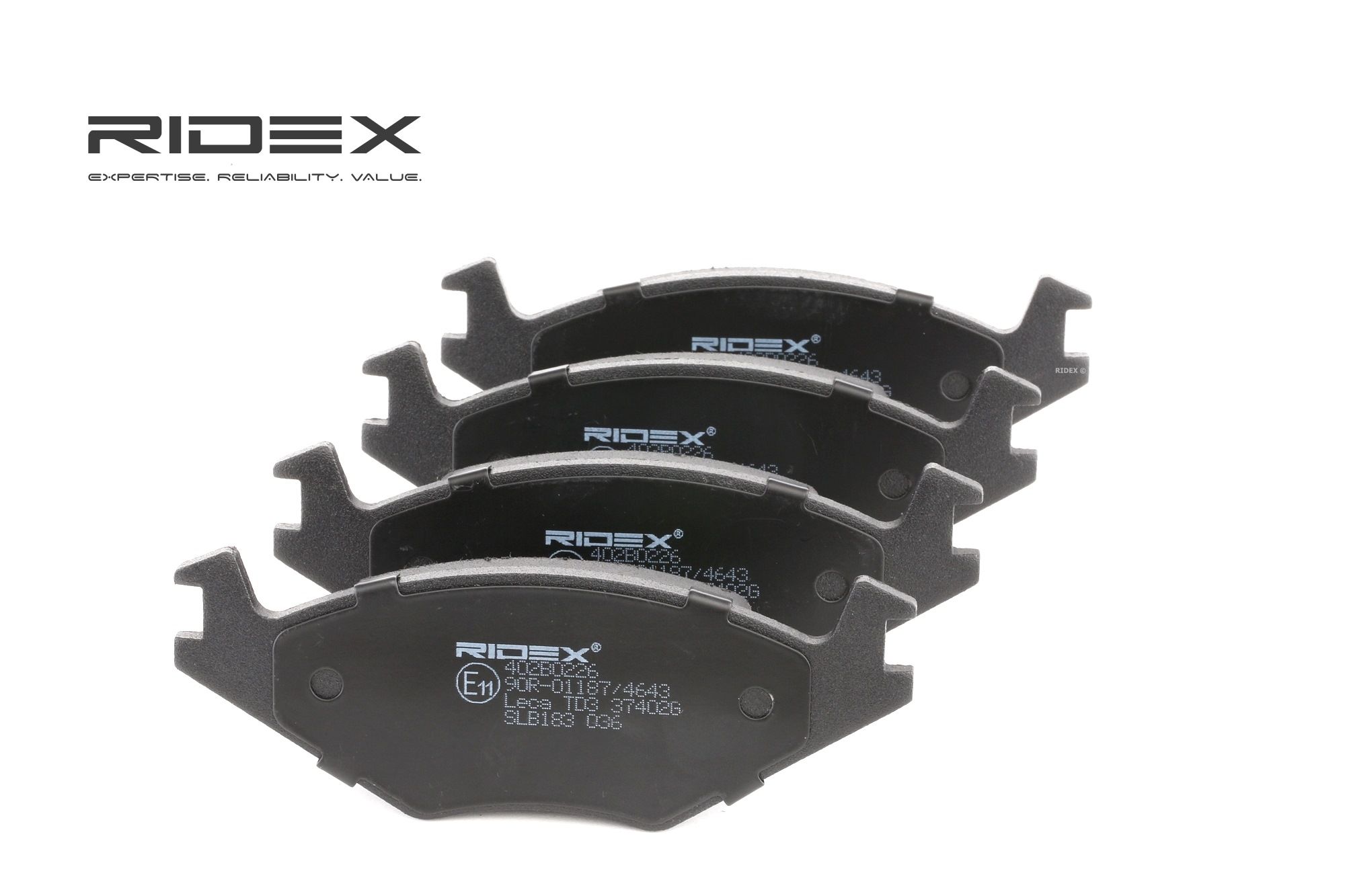 RIDEX Jarrupalat VW,SEAT 402B0226 191698151E,171615119D,191698151 Jarrupalasarja,Jarrupala, Levyjarru 191698151A,191698151E,191698151F