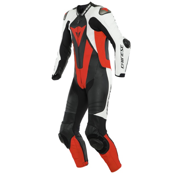 Dainese Laguna Seca 5 Perforated Black White Fluo Red 1 Piece 56