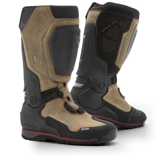 REV'IT! Expedition H2O Black Brown Motorcycle Boots 44