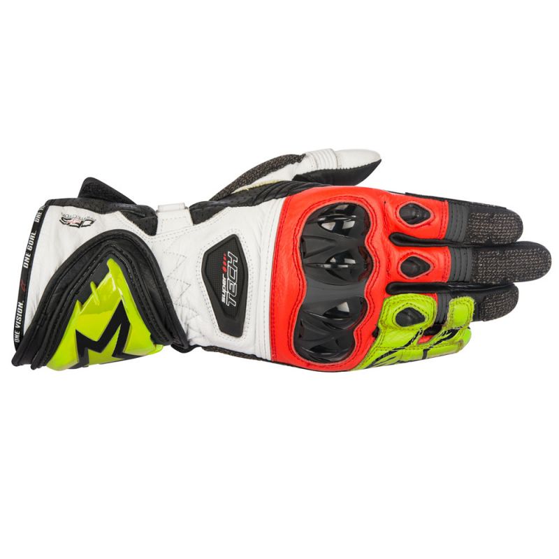 Alpinestars Supertech Black Yellow Fluo Red M