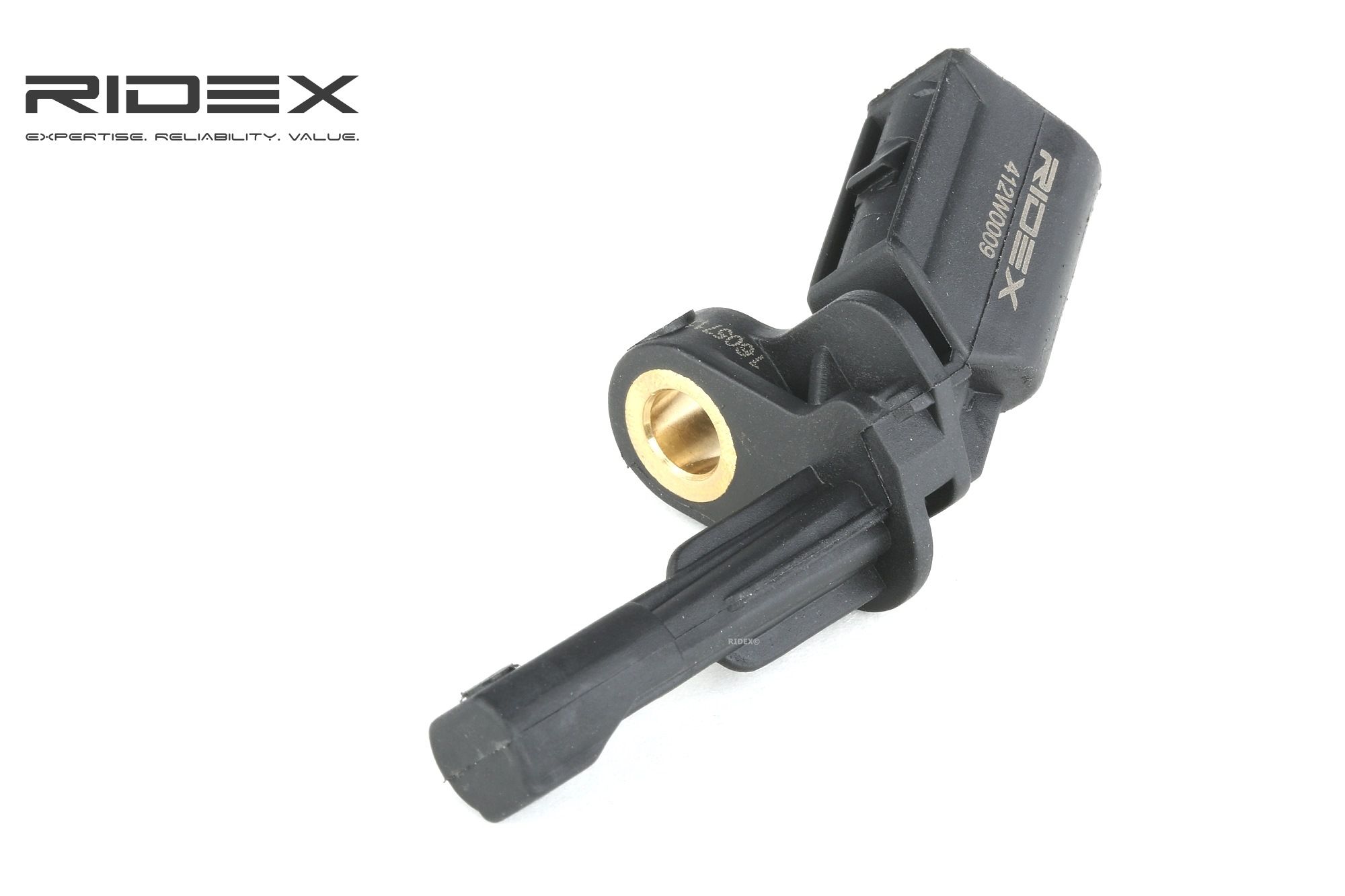 RIDEX ABS Anturi VW,AUDI,SKODA 412W0009 1K0927808,WHT003858,1K0927808 ABS Tunnistin,Tunnistin, Kiertonopeus WHT003858,1K0927808,WHT003858,1K0927808
