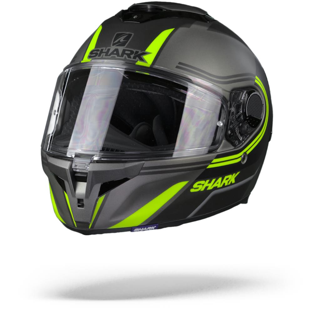 Shark Spartan GT Tracker AKY Matt Anthracite Black Yellow L