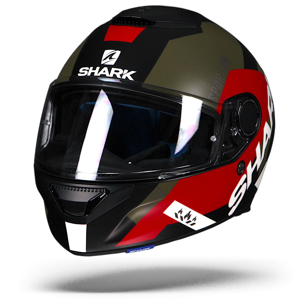 Shark Spartan Apics KRG Matt Black Red Green 2XL