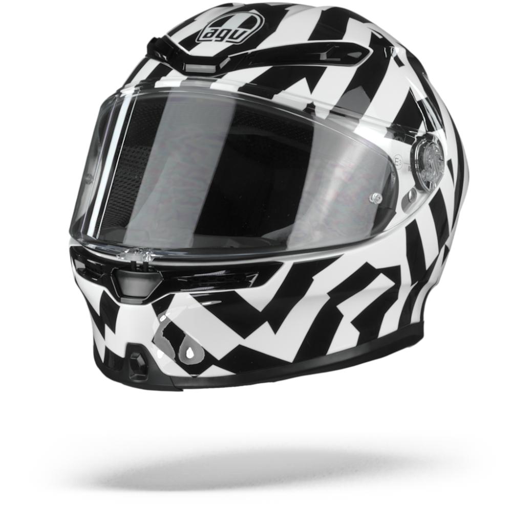 AGV K6 Max Vision Secret Black White L