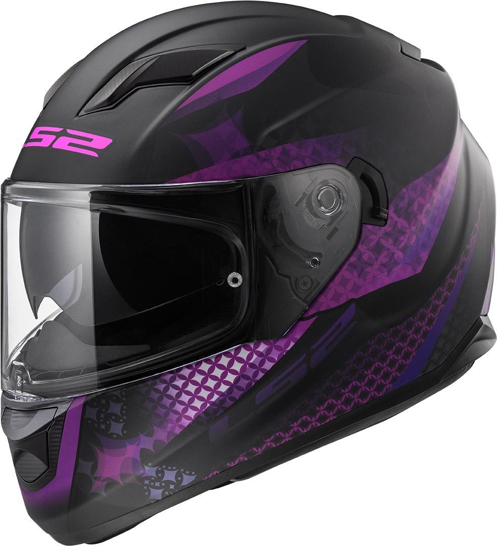 LS2 FF320 Stream Evo Lux Matt Black Pink XS
