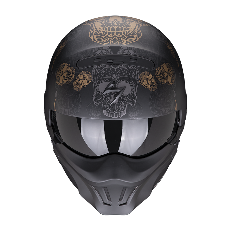 Scorpion Exo-Combat Evo Kalavera Matt Black-Gold XL