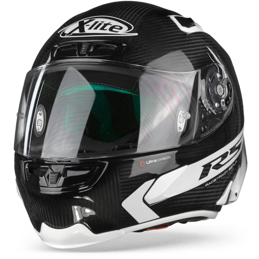 X-Lite X-803 RS Ultra Carbon Hot Lap 14 Carbon Black White XL