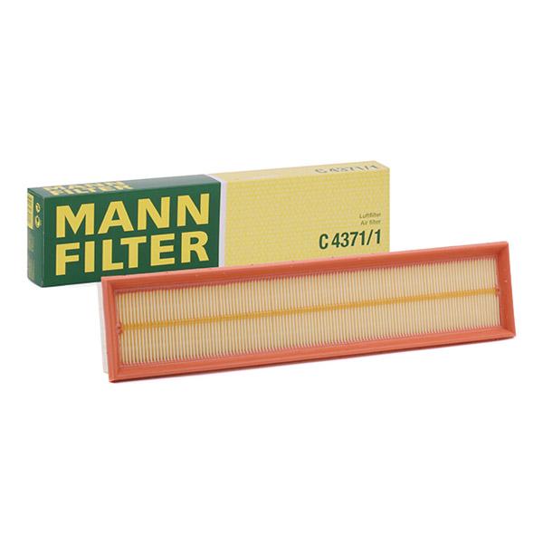 MANN-FILTER Ilmansuodatin PEUGEOT,CITROËN C 4371/1 1444FE,1444PR,1444VK 9650608480,1444FF,1444PT,1444VK,9670018080,97A0005MQ3