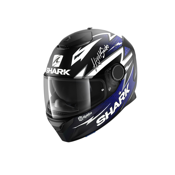 Shark Spartan 1.2 Adrian Parassol Mat Black Blue Silver KBS 2XL
